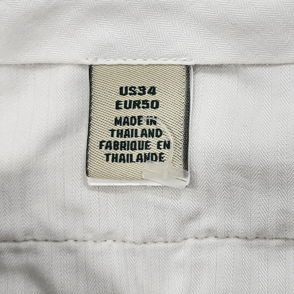 Cutter & Buck Shorts Mens 34 Beige Pleated Chino 10 Inseam Golf Casual Summer - Picture 4 of 12